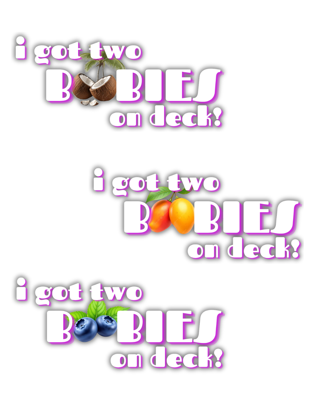 two boobies sticker pack.